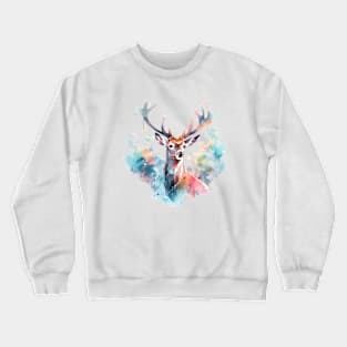 deer watercolor Crewneck Sweatshirt